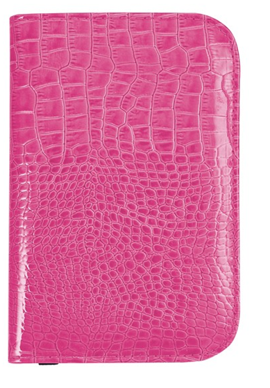 Hot Pink Croc Effect Scorecard Holder: Surprizeshop