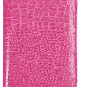 Hot Pink Croc Effect Scorecard Holder: Surprizeshop